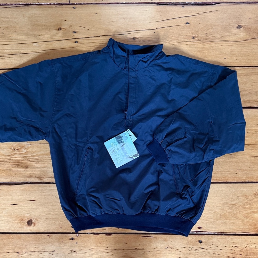 New Vintage Navy Windbreaker for Men